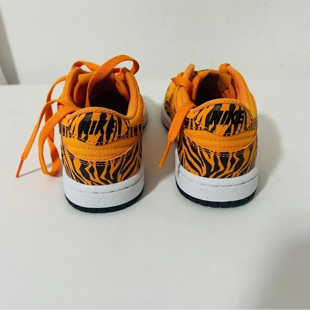 Nike Dunk Low Next Nature PS 1Y Kumquat Tiger Stripes DZ5633-800 EUC In Box